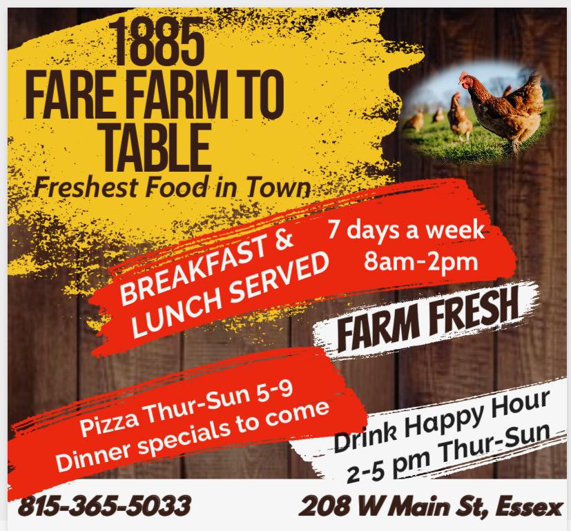 1885 Fare Farm to Table